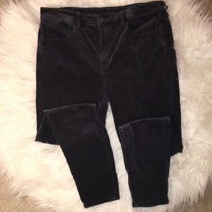 AEO corduroy black jeans
